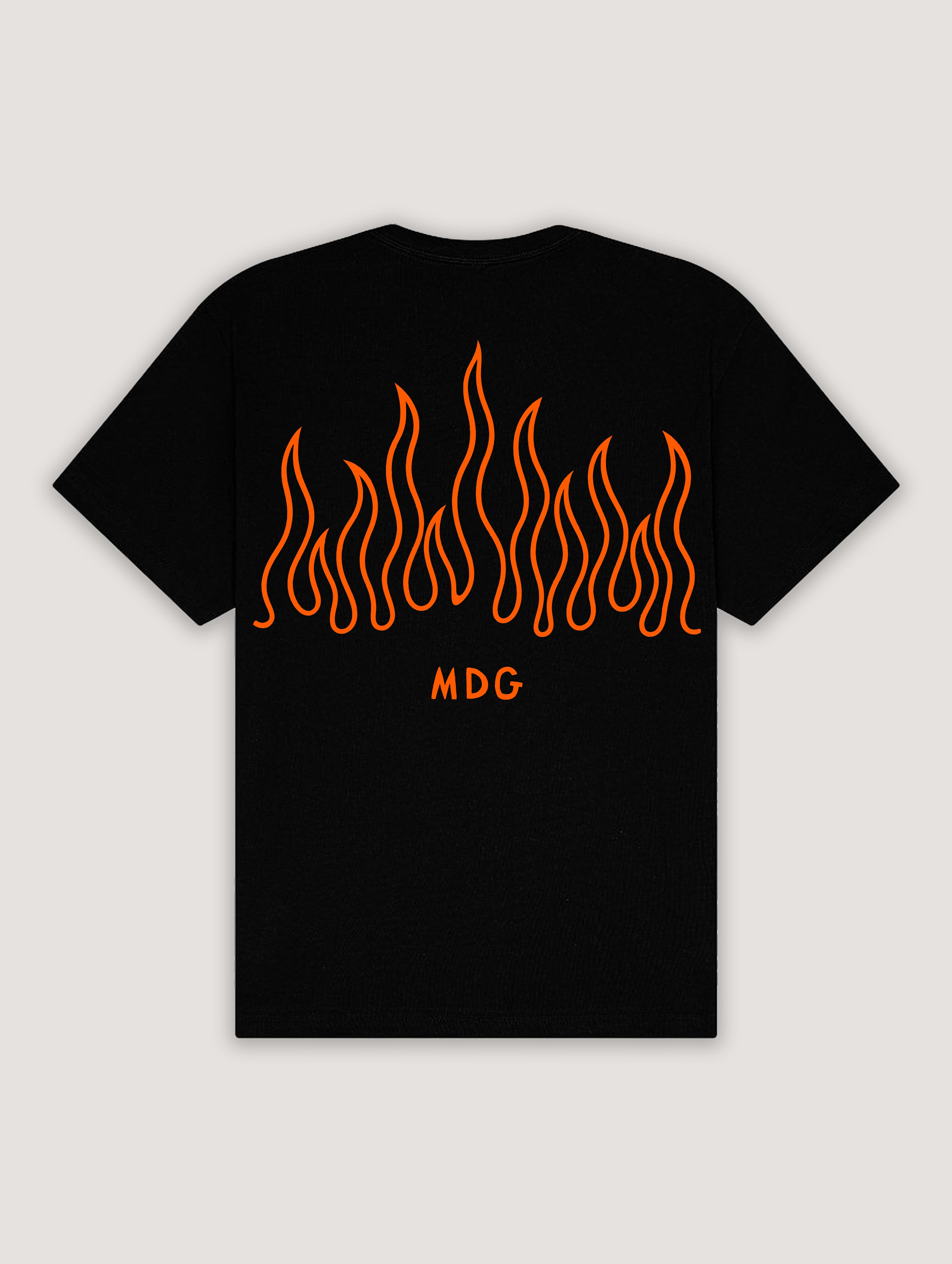 BLACK FLAME T-SHIRT