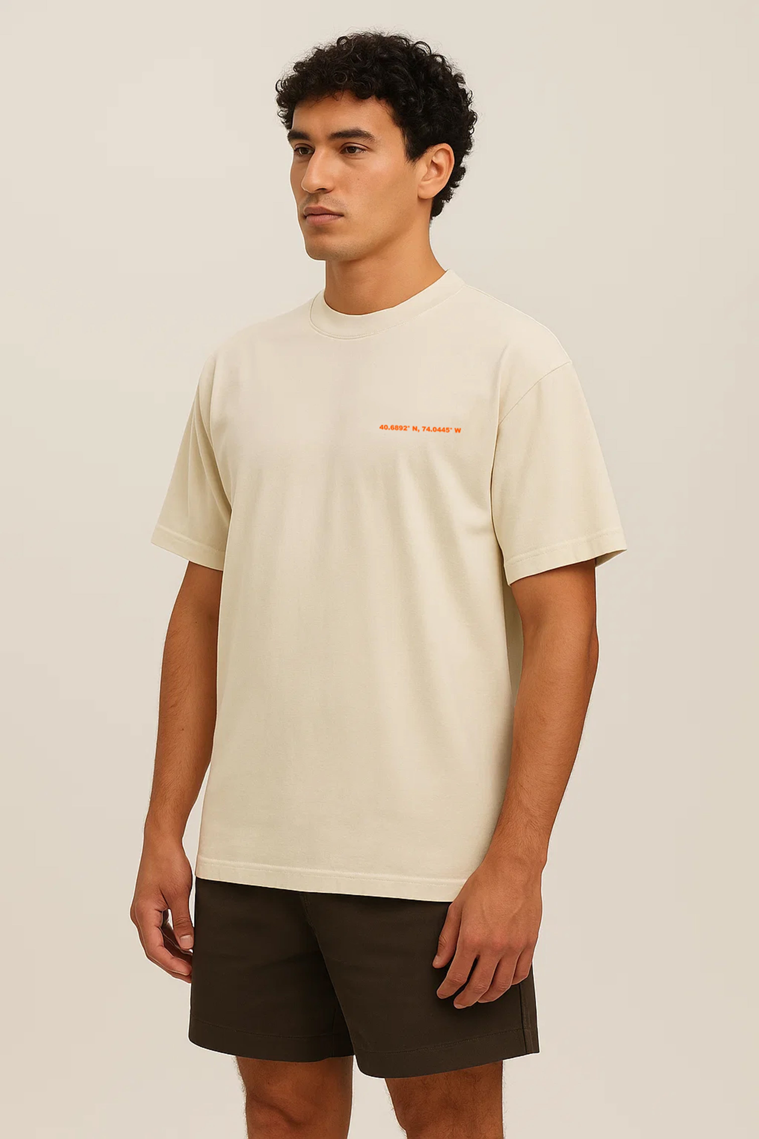 BEIGE FLAME T-SHIRT