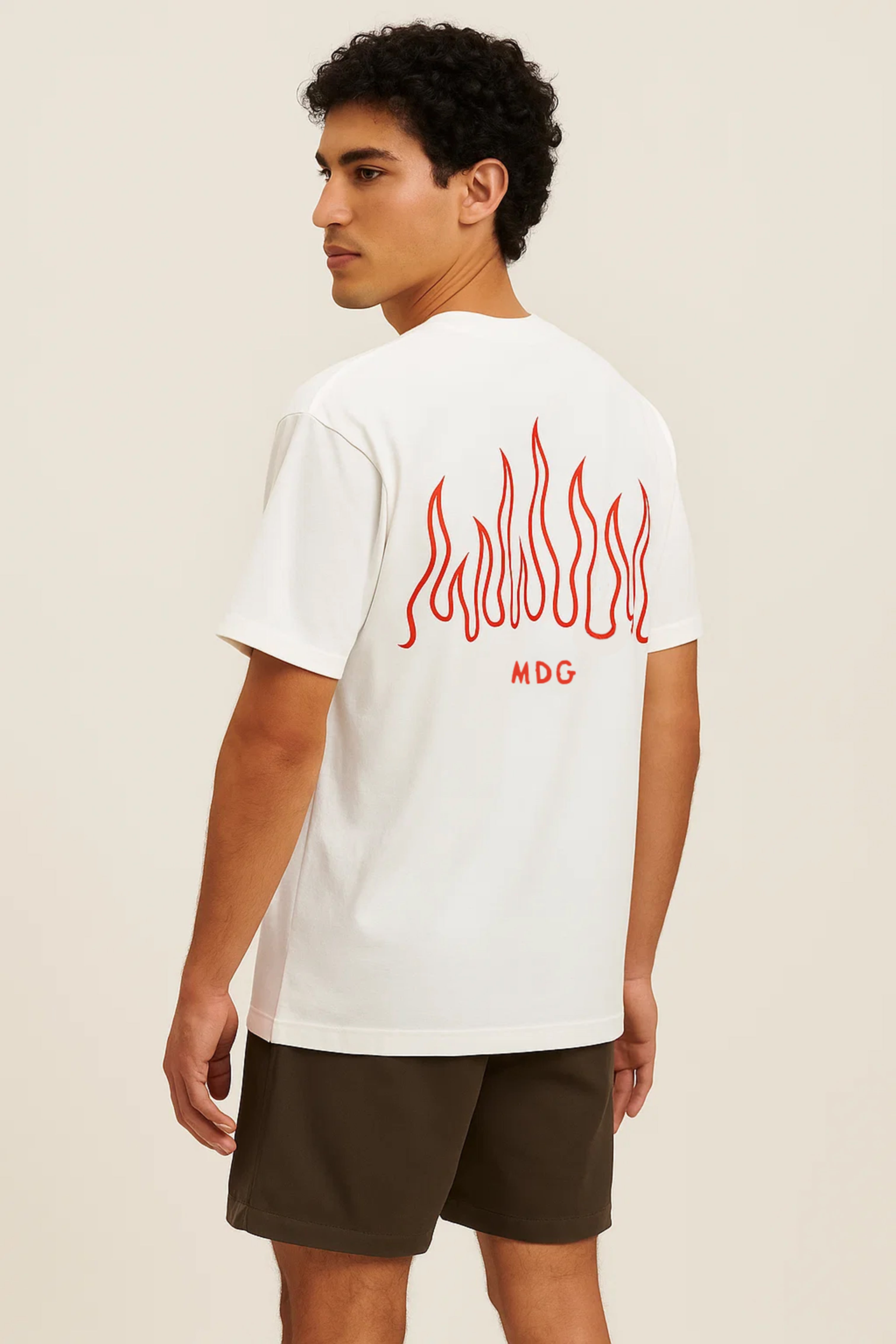WHITE FLAME T-SHIRT