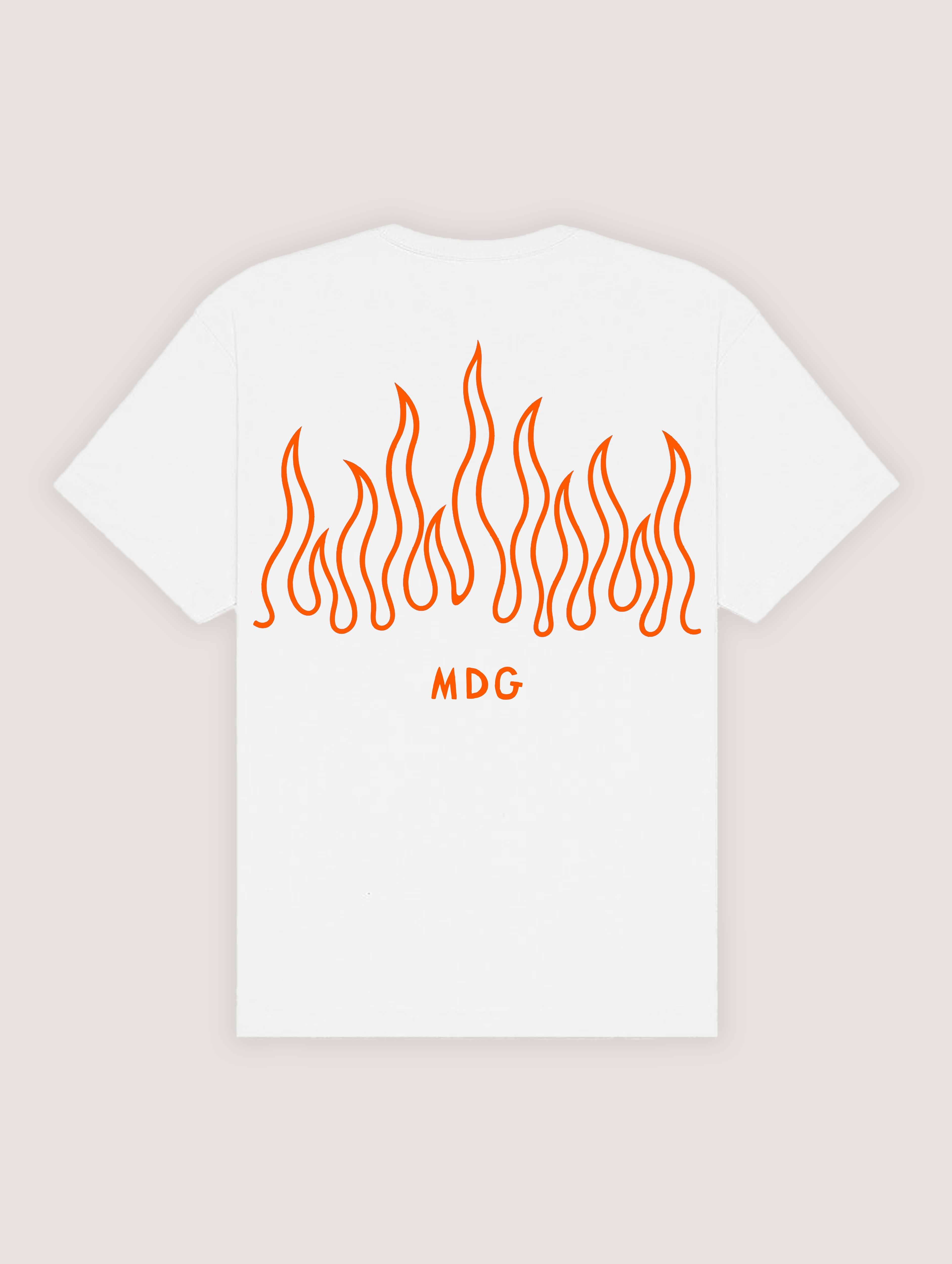WHITE FLAME T-SHIRT